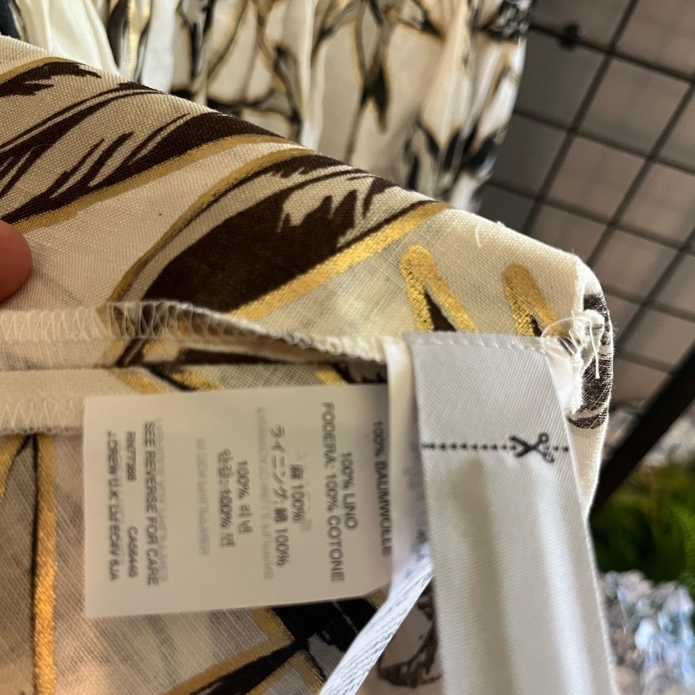 J. Crew Black and White Floral Midi Dress NWOT - Picture 8 of 9